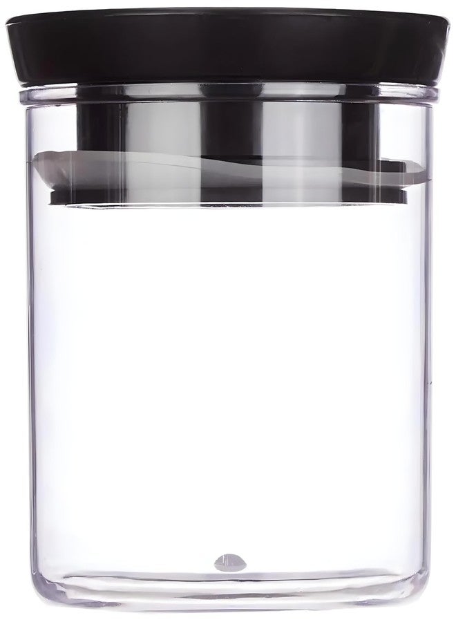 Floraware Plastic Storage Jar and Container Set I Air Tight & BPA Free Containers for Kitchen Storage Set I Grocery Kitchen Container Set I Multipurpose Jar, 500 Ml Each, (Black, Set of 4) - Image 3
